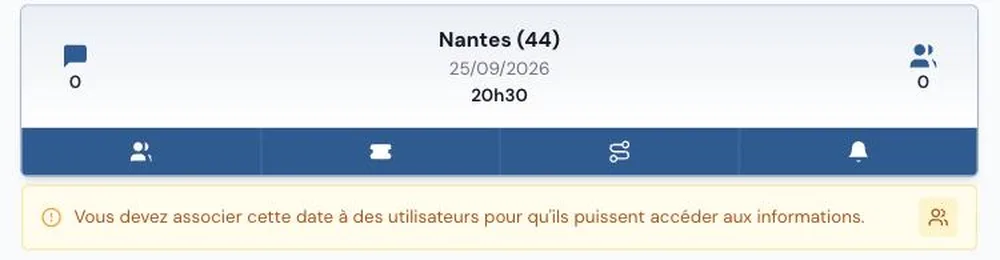 La première date créée dans la liste