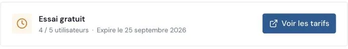 Le bloc abonnement en bas du profil